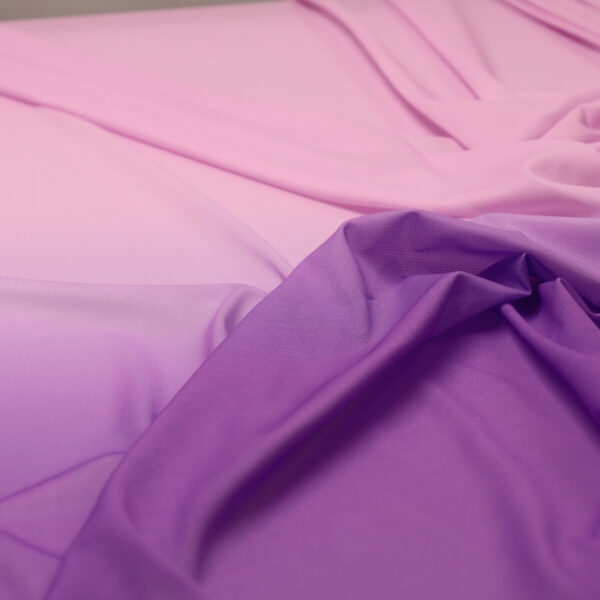 Mesh (Tulle) Bielastico Degradé al Metro - Viola Sfumato