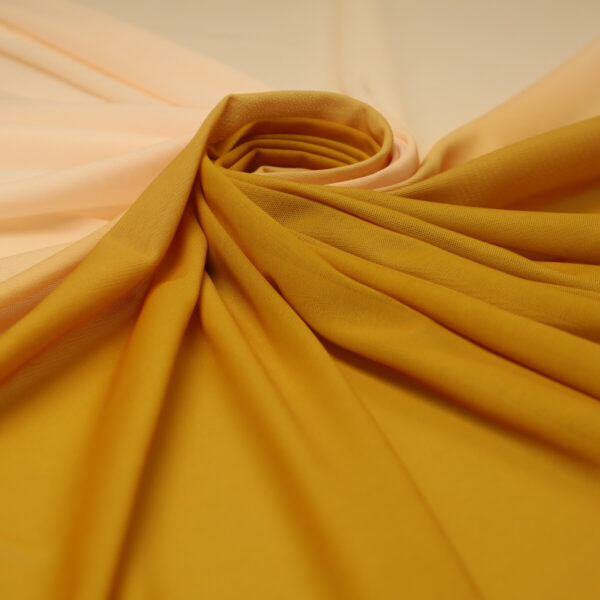 Mesh (Tulle) Bielastico Degradé al Metro - Oro Sfumato