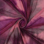 Mesh (Tulle) Bielastico Maltinto Glitter al Metro - Uva Glitter Viola