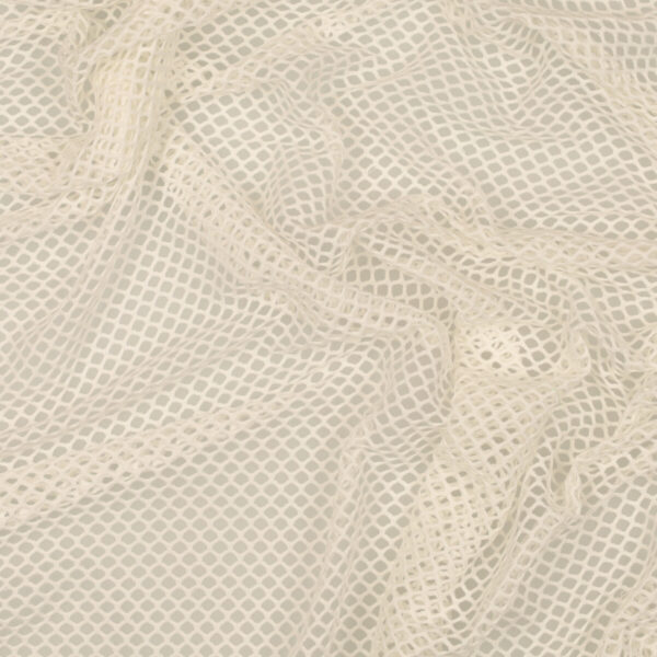 Tessuto Rete Stretch - al Metro - Bianco