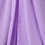 Tessuto Mesh (Tulle) Monoelastico Glitter Polvere di Stelle - al Metro - Lilla Glitter Argento