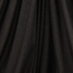 Tessuto Mesh (Tulle) Monoelastico Glitter Polvere di Stelle - al Metro - Nero Glitter Nero