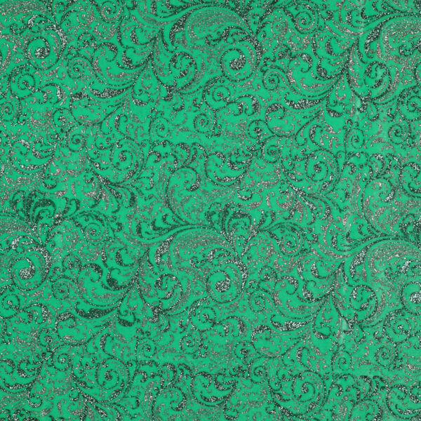 Velluto Bielastico Glitter Bicolore Barocco - al Metro - Tiffany Glitter Argento