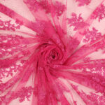 Pizzo Macramè Pregiato - Fantasia Giglio - al Metro - Fucsia