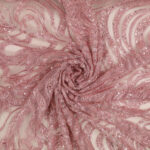 Pizzo Macramè Pregiato – Fantasia Onde – al Metro – Rosa Antico