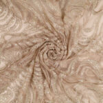 Pizzo Macramè Pregiato – Fantasia Onde – al Metro – Nudo Chiaro